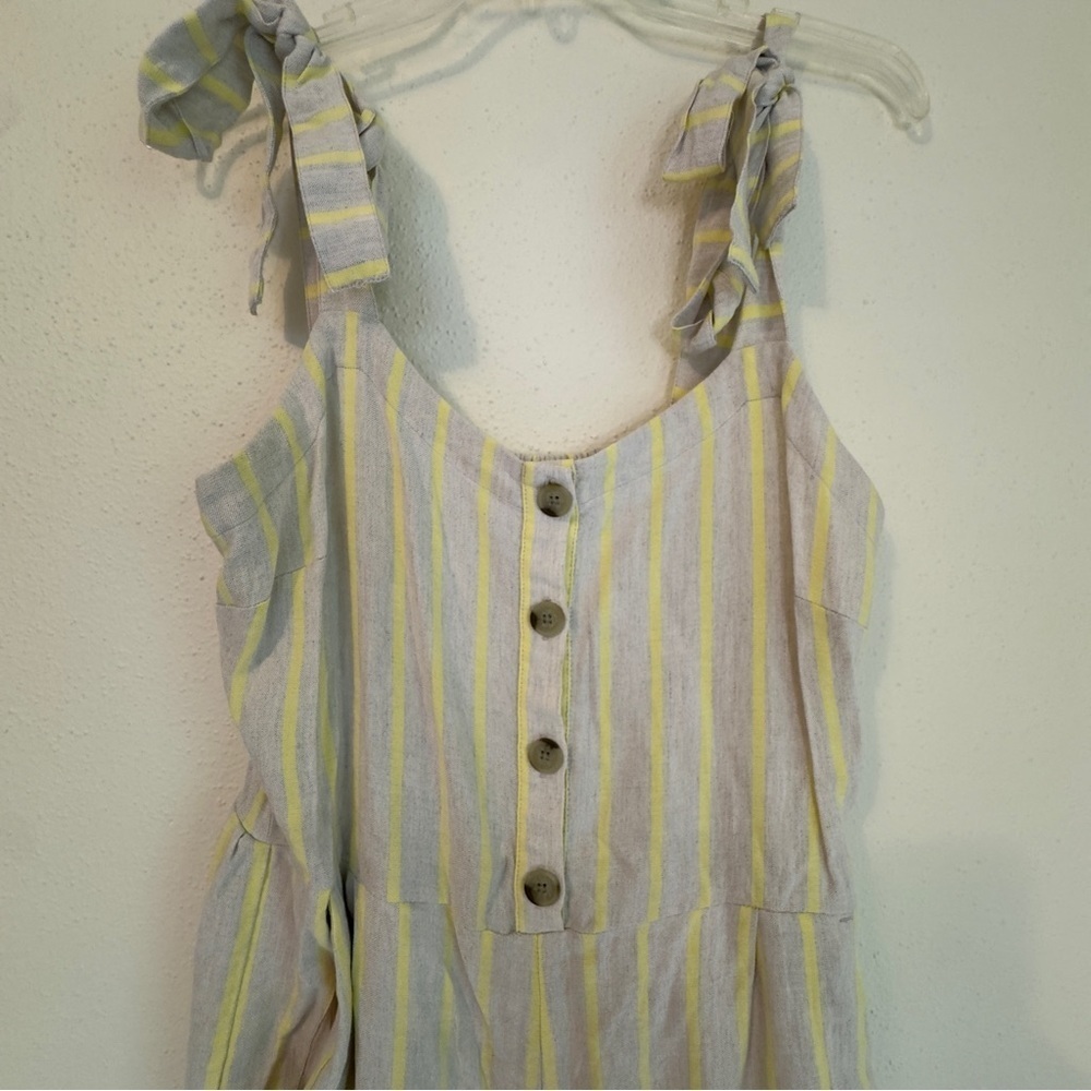 Loft Beach Linen Wide Leg Cropped Jumpsuit Beige
Yellow Boho Minimalist Sz L - Picture 6 of 16
